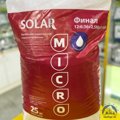 Удобрение SOLAR Финал 12:6:36+2,5MgO+МЭ купить в Екатеринбурге