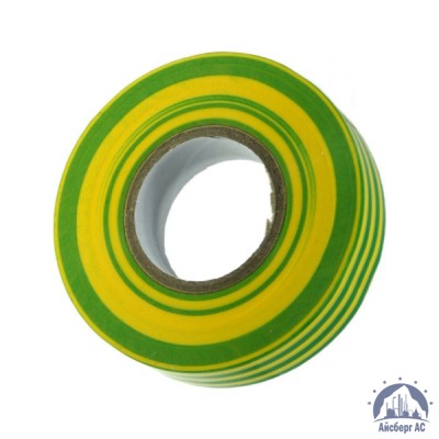 Лента изоляционная ПВХ (Полимерпак) 20 мм желто-зеленая